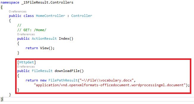 Using HttpGet Attribute